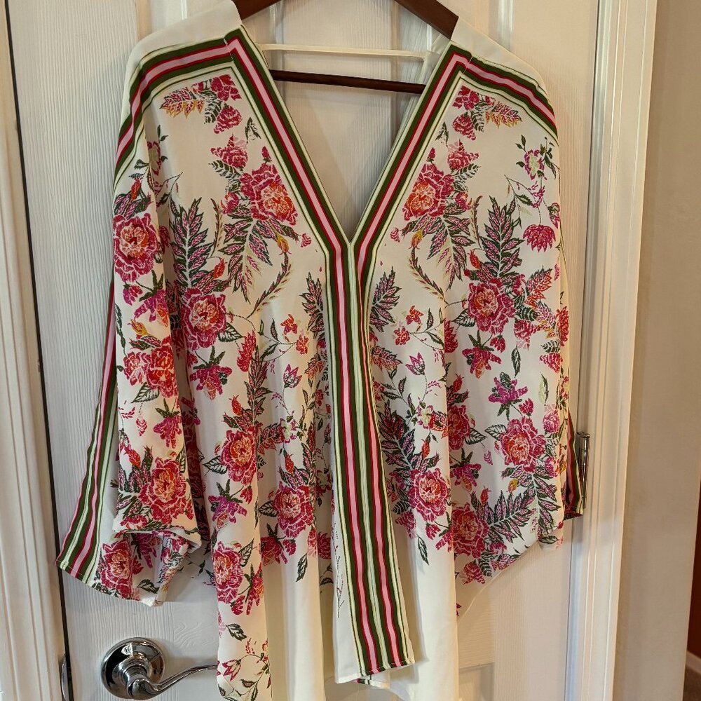 NWOT Rose + Olive 3/4 Sleeve Blouse, XL